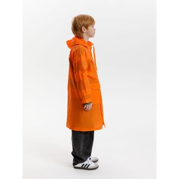 Дождевик детский RainDrop Kids, оранжевый, 10 лет (рост 130-140)
