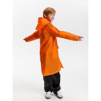 Дождевик детский RainDrop Kids, оранжевый, 10 лет (рост 130-140)