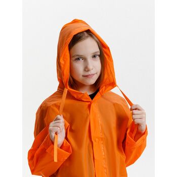 Дождевик детский RainDrop Kids, оранжевый, 10 лет (рост 130-140)