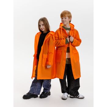 Дождевик детский RainDrop Kids, оранжевый, 10 лет (рост 130-140)