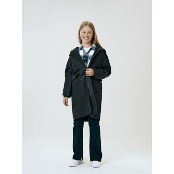 Дождевик детский RainDrop Kids, черный, 8 лет (рост 118-128)