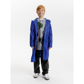 Дождевик детский RainDrop Kids, ярко-синий, 10 лет (рост 130-140)