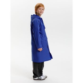 Дождевик детский RainDrop Kids, ярко-синий, 10 лет (рост 130-140)