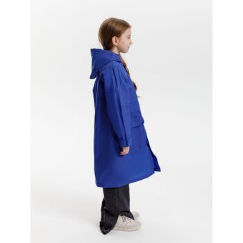 Дождевик детский RainDrop Kids, ярко-синий, 10 лет (рост 130-140)