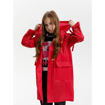 Дождевик детский RainDrop Kids, красный, 8 лет (рост 118-128)