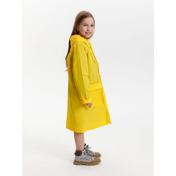 Дождевик детский RainDrop Kids, желтый, 10 лет (рост 130-140)