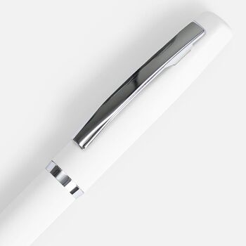 Ручка шариковая Bolt Soft Touch, белая