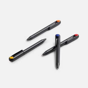 Ручка шариковая Prodir DS1 TMM Dot, черная с оранжевым