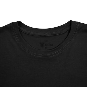 Футболка унисекс T-bolka 140, черная, размер XXXL