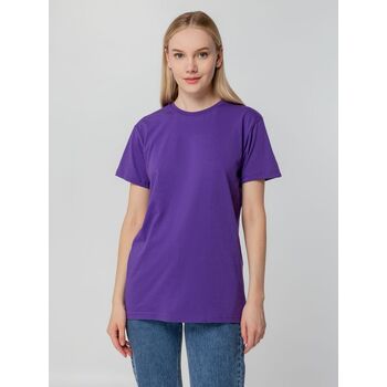 Футболка унисекс T-bolka 140, фиолетовая, размер S