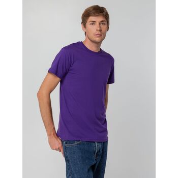 Футболка унисекс T-bolka 140, фиолетовая, размер M