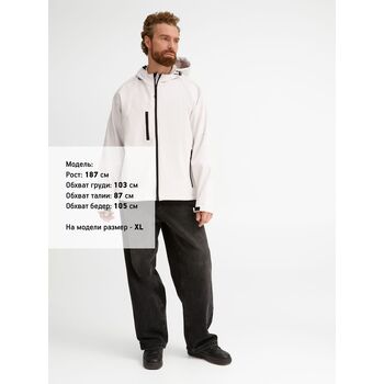 Куртка мужская с капюшоном Replay Men 340 белая, размер XS