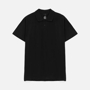 Рубашка поло мужская Prescott men 170 черная, размер L