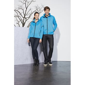 Куртка флисовая мужская New look men 250 бирюзовая, размер S