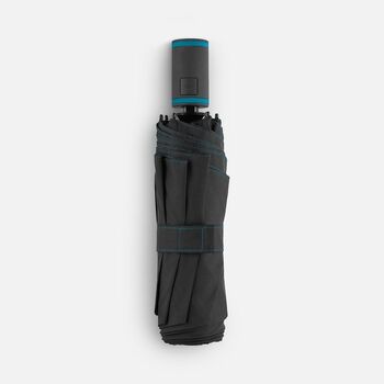 Зонт складной AOC Mini с цветными спицами, бирюзовый