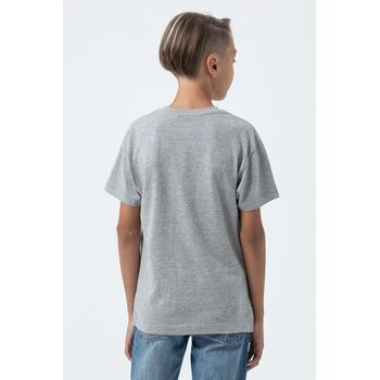 Футболка детская Regent Fit Kids, серый меланж, на рост 118-128 см (8 лет)