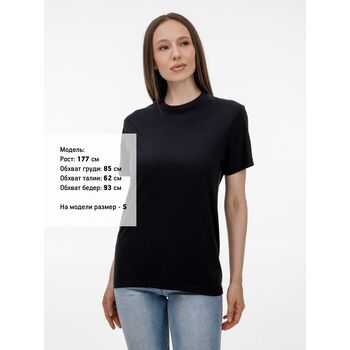 Футболка унисекс T-Bolka 180, черная, размер 4XL
