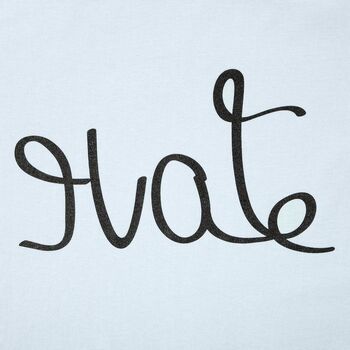 Футболка женская Hate-Love, голубая, размер L