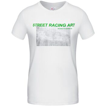 Футболка Street Racing Art, белая, размер S