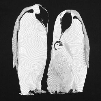 Футболка женская Like a Penguin, черная, размер M