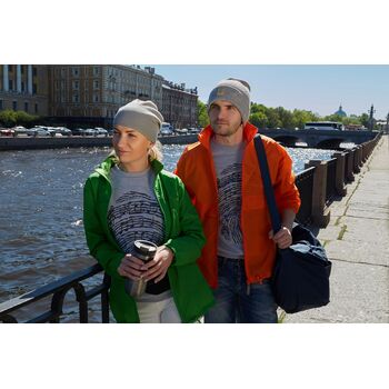 Толстовка «Код вселенной», серый меланж, размер S