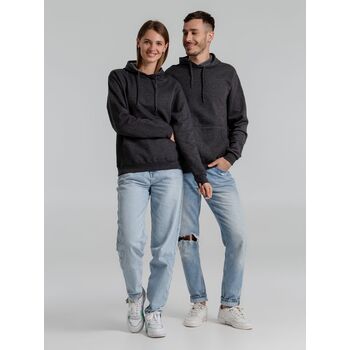 Толстовка с капюшоном Snake II черный меланж, размер XXL