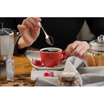 Чайная пара Cozy Morning, серая с синим