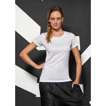Футболка женская Sublimation белая, размер XXL