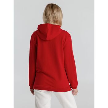 Толстовка с капюшоном унисекс Hoodie, красная, размер S