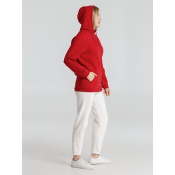 Толстовка с капюшоном унисекс Hoodie, красная, размер S