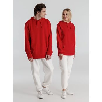 Толстовка с капюшоном унисекс Hoodie, красная, размер 3XL