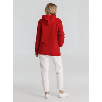 Толстовка с капюшоном унисекс Hoodie, красная, размер XS