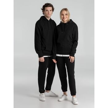 Толстовка с капюшоном унисекс Hoodie, черная, размер L