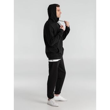 Толстовка с капюшоном унисекс Hoodie, черная, размер 4XL