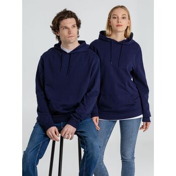 Толстовка с капюшоном унисекс Hoodie, темно-синяя, размер S