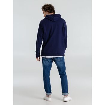 Толстовка с капюшоном унисекс Hoodie, темно-синяя, размер 4XL