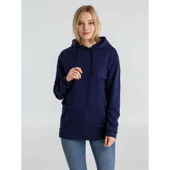 Толстовка с капюшоном унисекс Hoodie, темно-синяя, размер XL