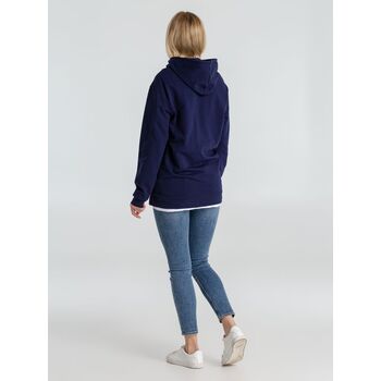 Толстовка с капюшоном унисекс Hoodie, темно-синяя, размер XL