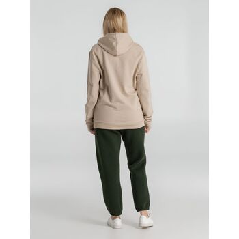 Толстовка с капюшоном унисекс Hoodie, бежевая, размер XS