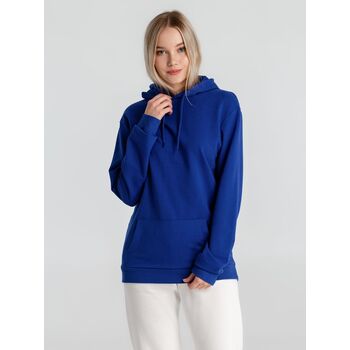 Толстовка с капюшоном унисекс Hoodie, ярко-синяя, размер XS