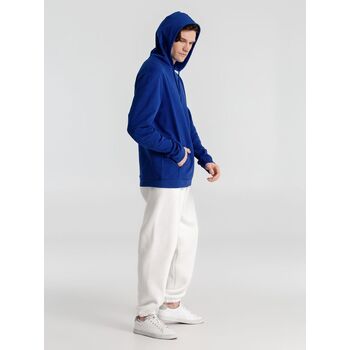 Толстовка с капюшоном унисекс Hoodie, ярко-синяя, размер XS