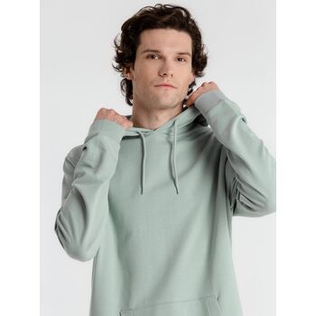 Толстовка с капюшоном унисекс Hoodie, серо-зеленая, размер XXL