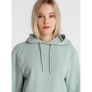 Толстовка с капюшоном унисекс Hoodie, серо-зеленая, размер XS