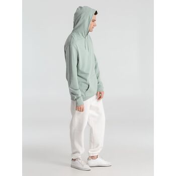 Толстовка с капюшоном унисекс Hoodie, серо-зеленая, размер XS