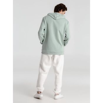 Толстовка с капюшоном унисекс Hoodie, серо-зеленая, размер XS