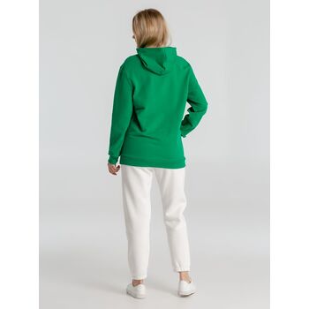 Толстовка с капюшоном унисекс Hoodie, зеленая, размер S