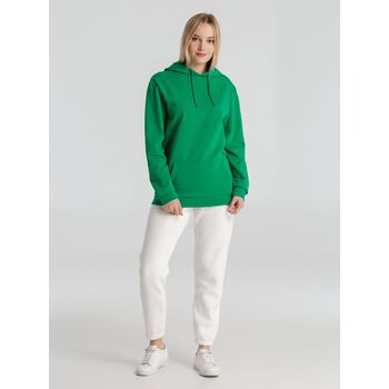 Толстовка с капюшоном унисекс Hoodie, зеленая, размер XS
