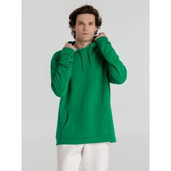 Толстовка с капюшоном унисекс Hoodie, зеленая, размер XS