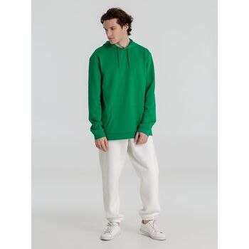 Толстовка с капюшоном унисекс Hoodie, зеленая, размер XS