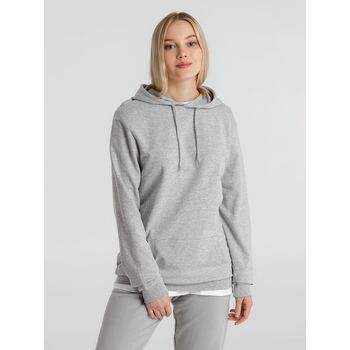 Толстовка с капюшоном унисекс Hoodie, серый меланж, размер S